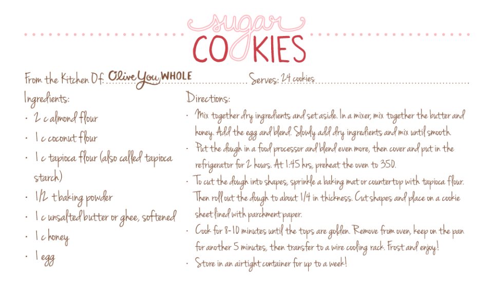 Sugar Cookies Recipe Cards2