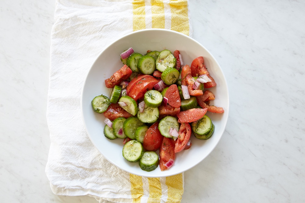 Whole30 + Paleo Cucumber Tomato Salad Recipe