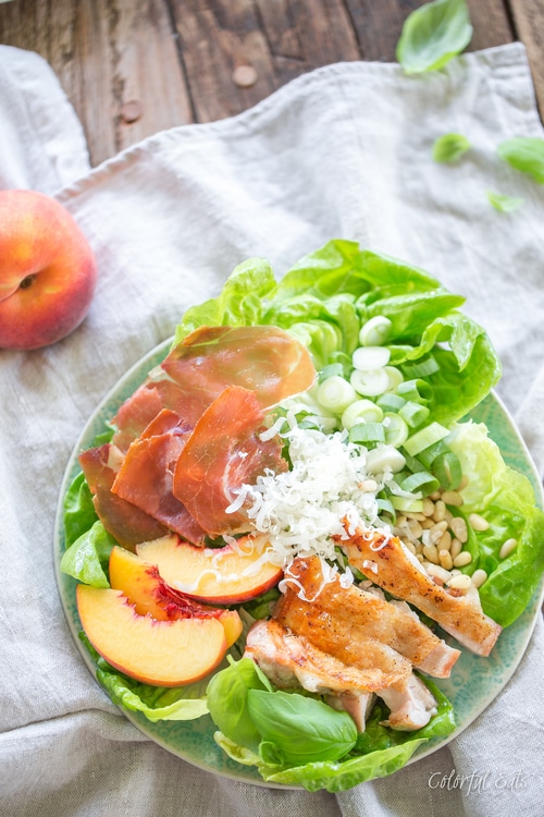 whole30-peach-pesto-chicken-caesar-salad