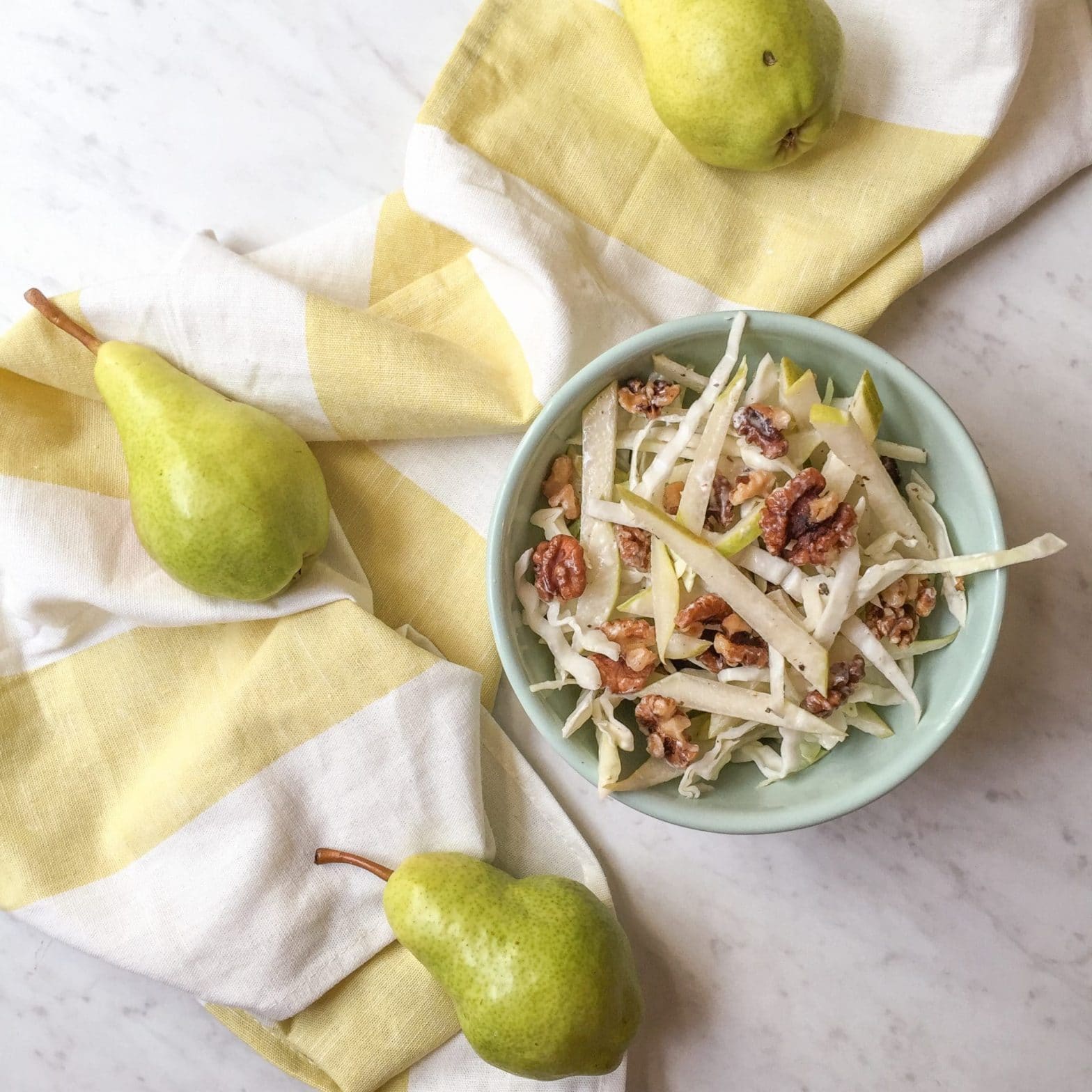 Pear and Walnut Slaw Recipe (Paleo + Whole30!)