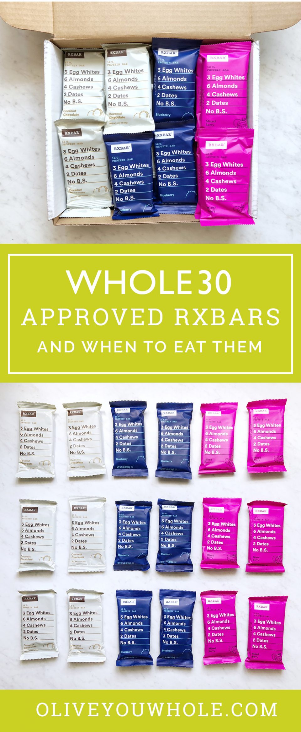 Whole30 RXbars Approved and When to Eat Them