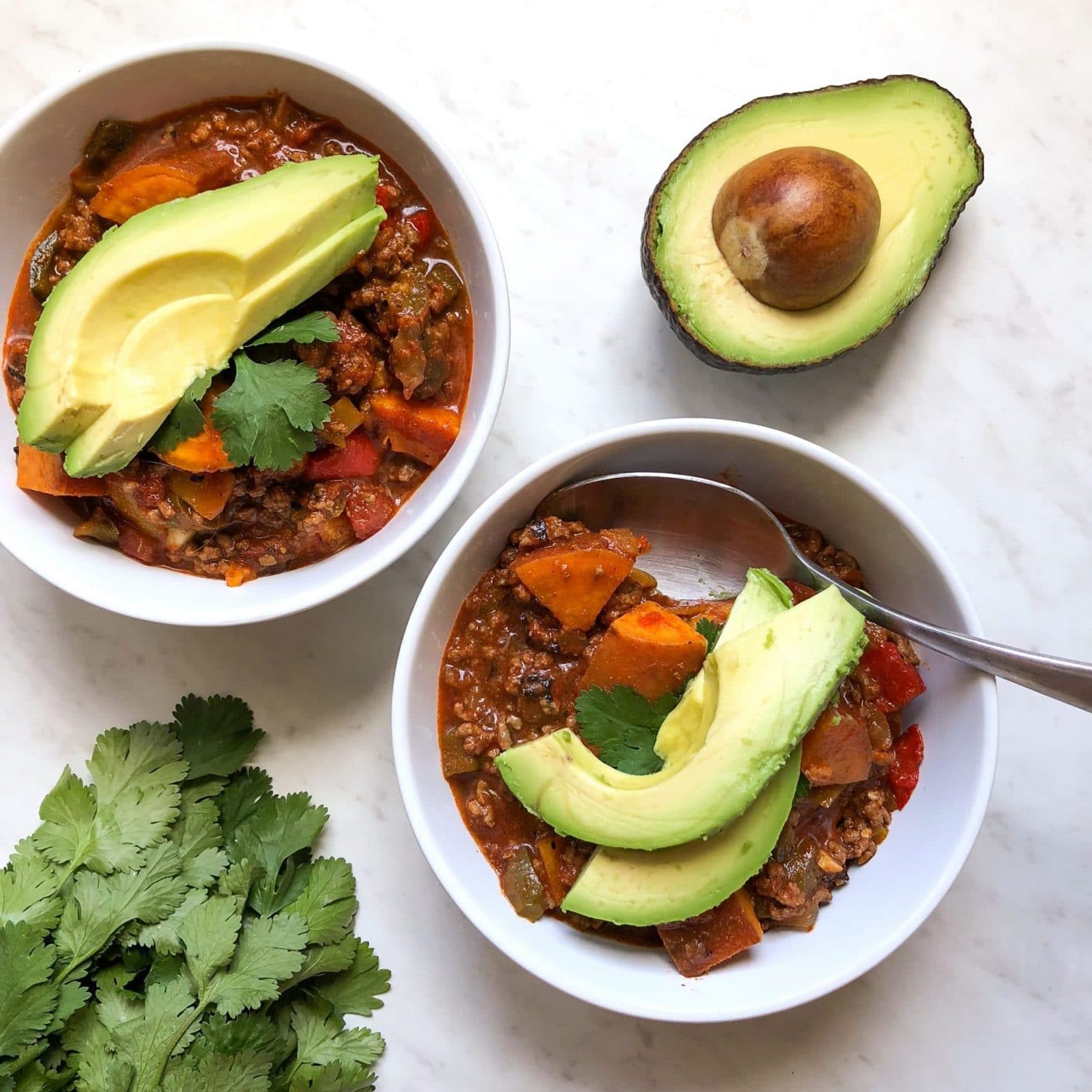 Paleo + Whole30 Five Pepper Sweet Potato Chili Recipe