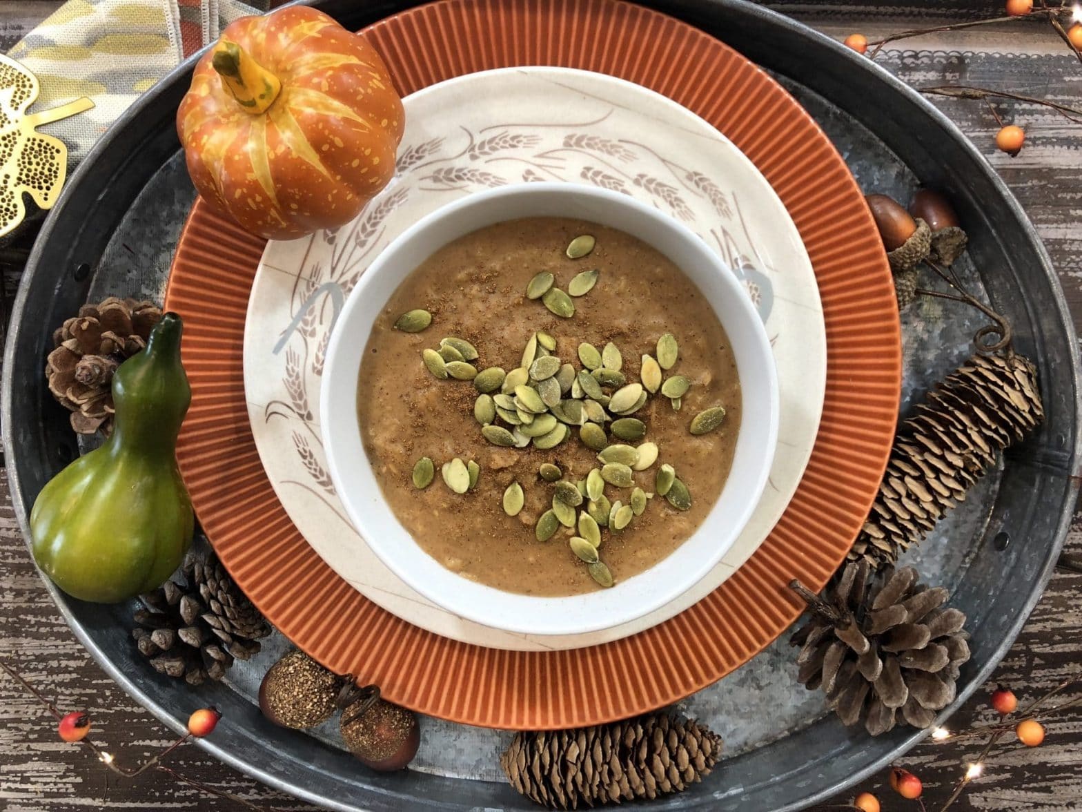 Dairy Free Pumpkin Spice Oatmeal Recipe with Silk