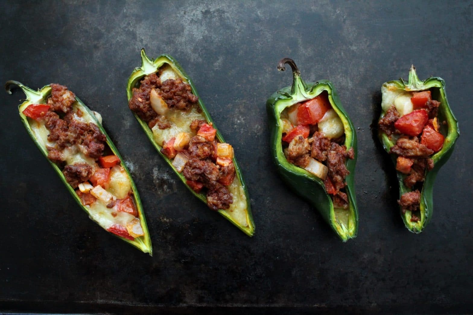 Chorizo Stuffed Poblano Peppers Recipe