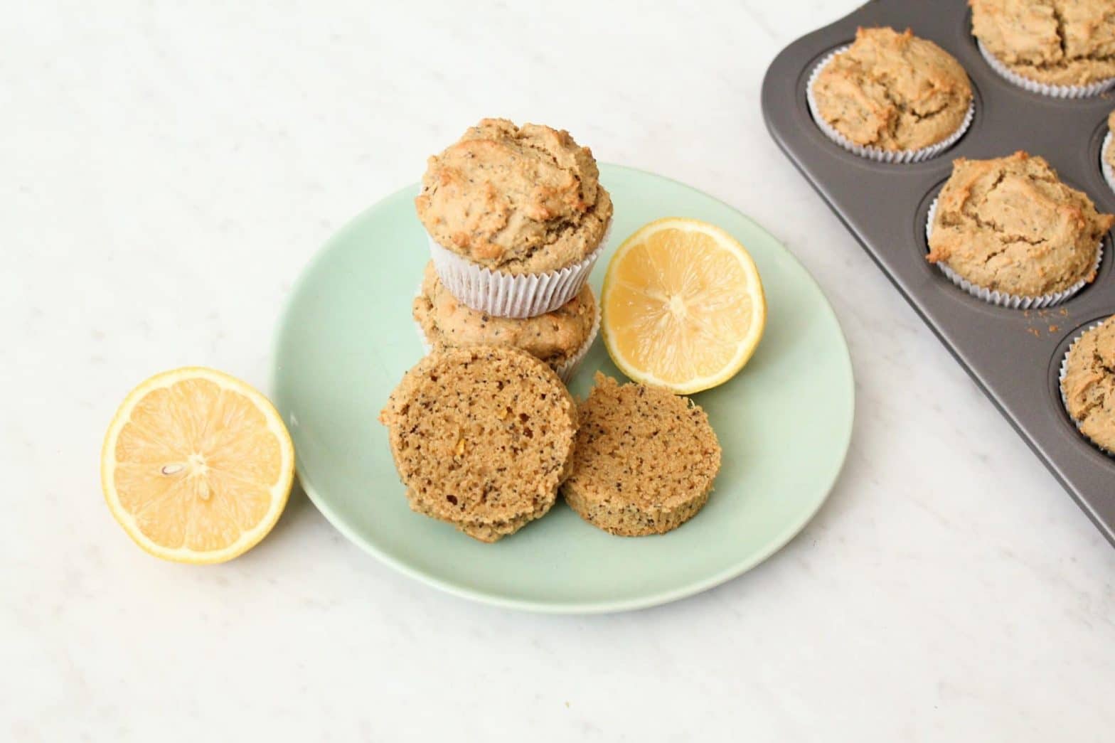 Paleo Lemon Poppy Seed Muffins Recipe (Gluten Free + Grain Free)