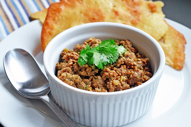 Deconstructed Samosa Spiced Keema | Whole30 Indian Recipes