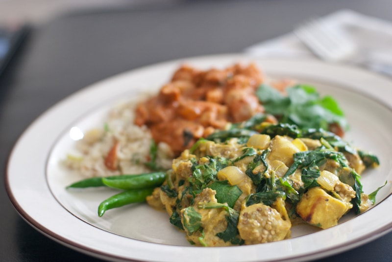 Curried Eggplant and Spinach Recipe