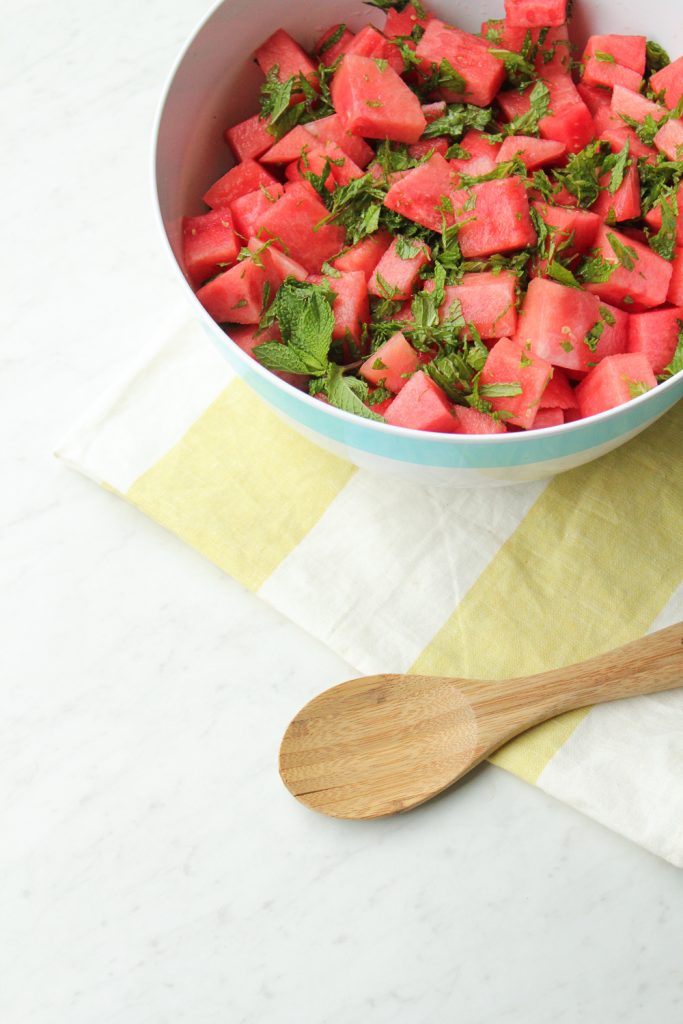 Mint Lime Watermelon Salad Recipe (Whole30 + Paleo)