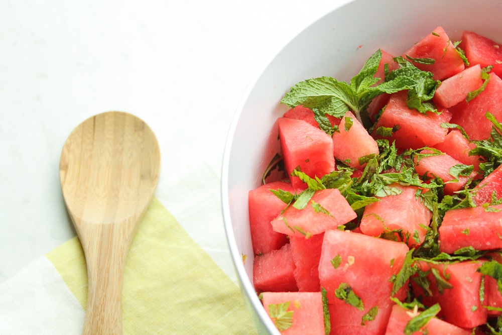 Salted Watermelon Salad