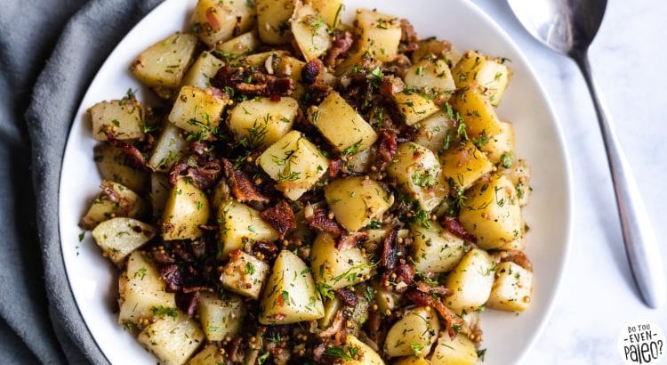 Whole30 + Paleo potato salad recipes | German Potato Salad recipe