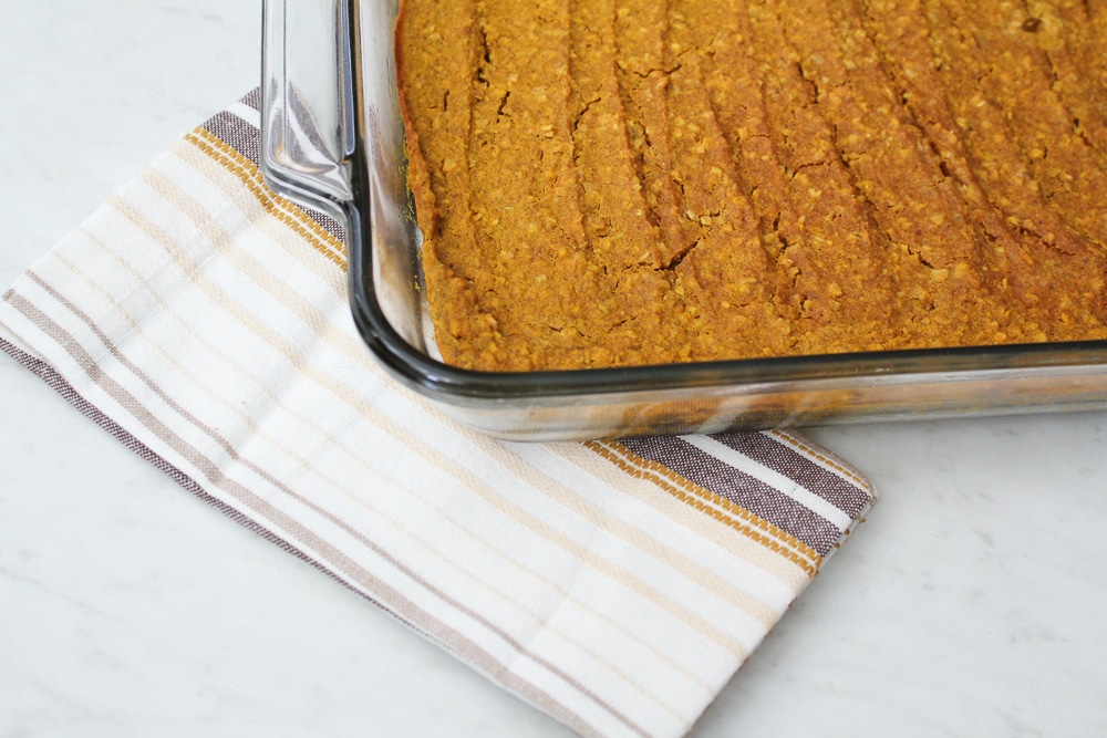 Gluten Free Pumpkin Spice Oatmeal Bars Recipe