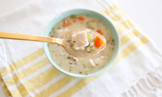 Creamy Chicken and Rice Soup Recipe (Paleo + Whole30)