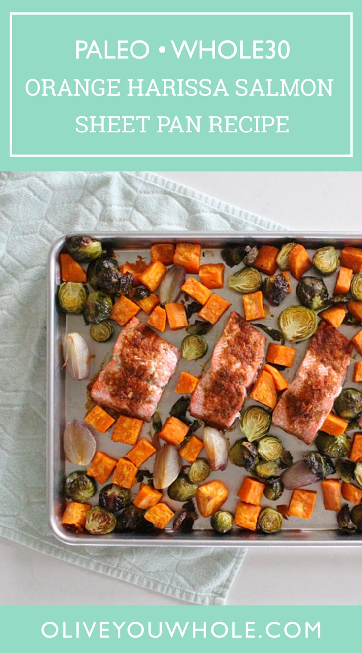 Orange Harissa Salmon Sheet Pan Recipe