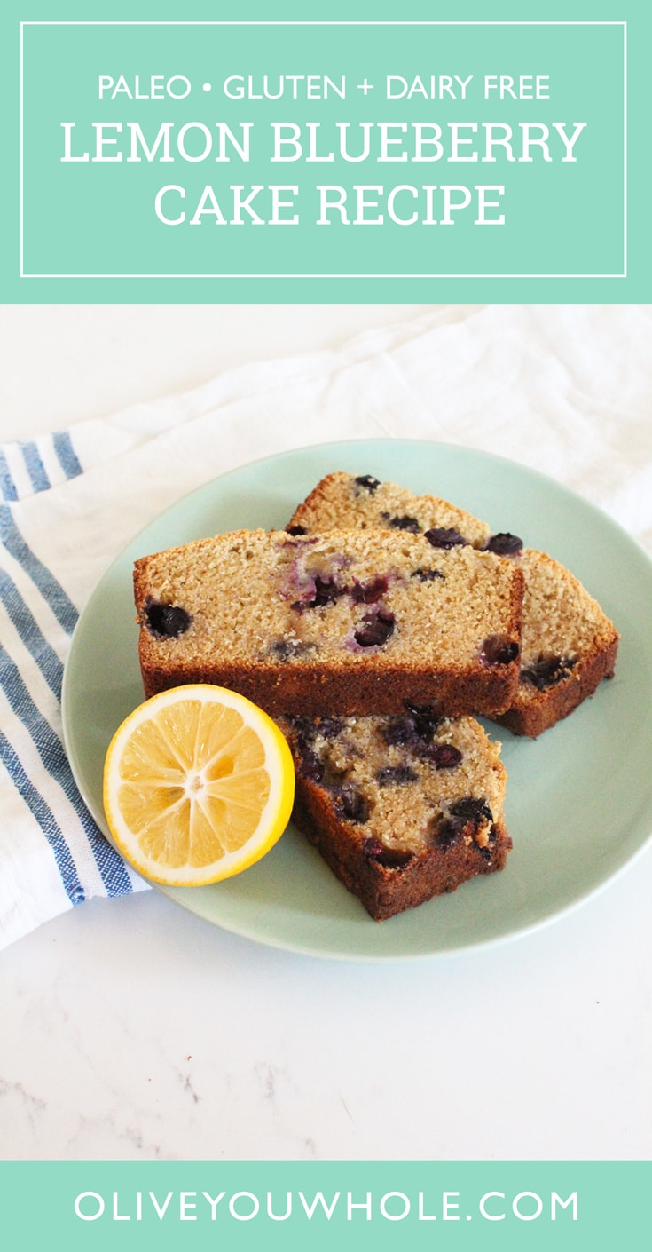 Paleo Lemon Blueberry Cake Recipe