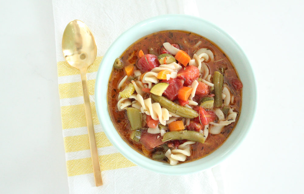 Gluten Free Minestrone Recipe (Vegan + Vegetarian)