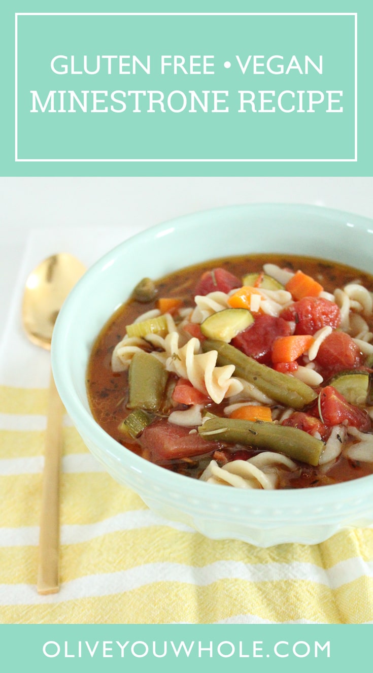 Gluten Free Minestrone Recipe Vegan Vegetarian