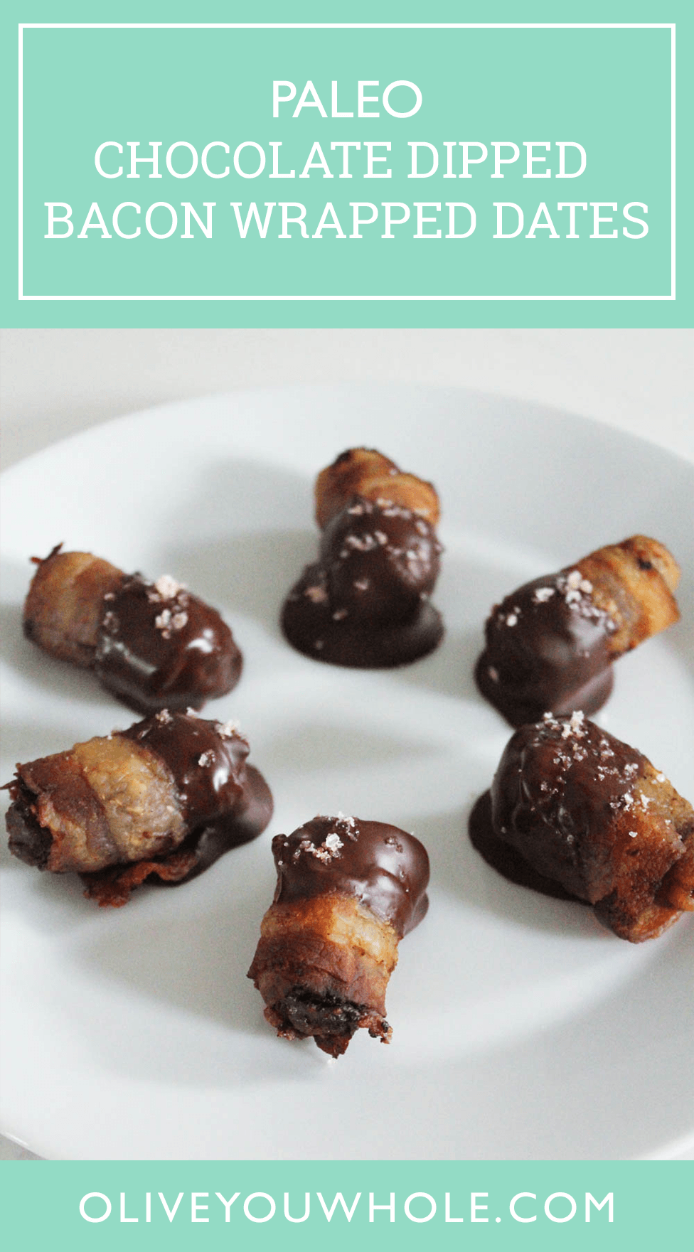 Chocolate Dipped Bacon Wrapped Dates Recipe