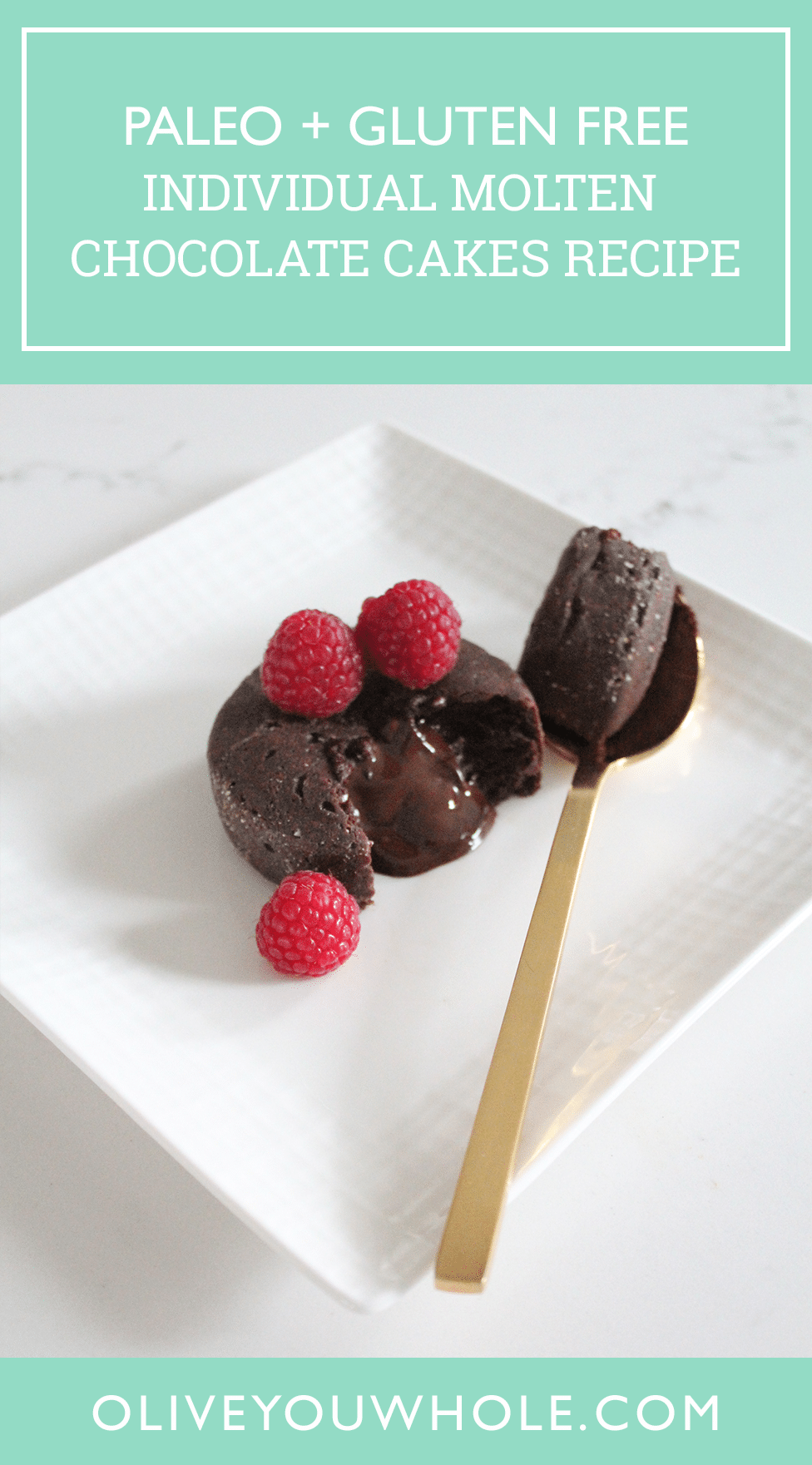 Individual Paleo Molten Chocolate Cakes Recipe Pinterest