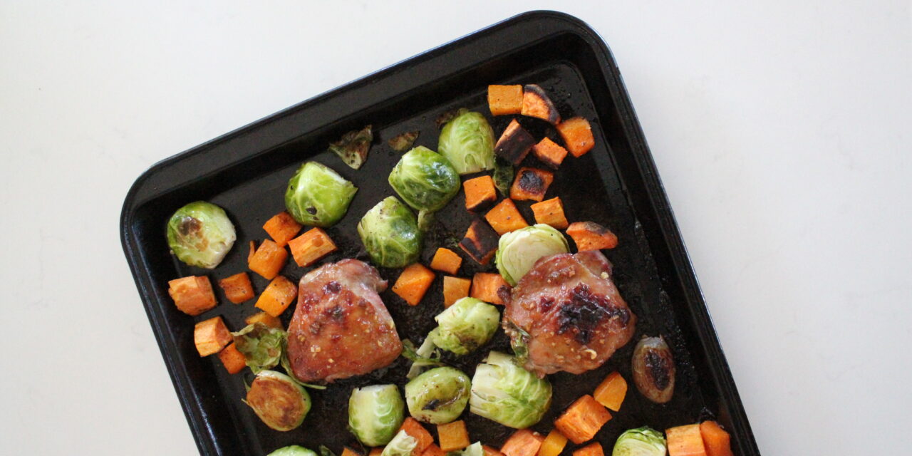 Dijon Chicken Thighs Sheet Pan Meal (Paleo + Whole30)