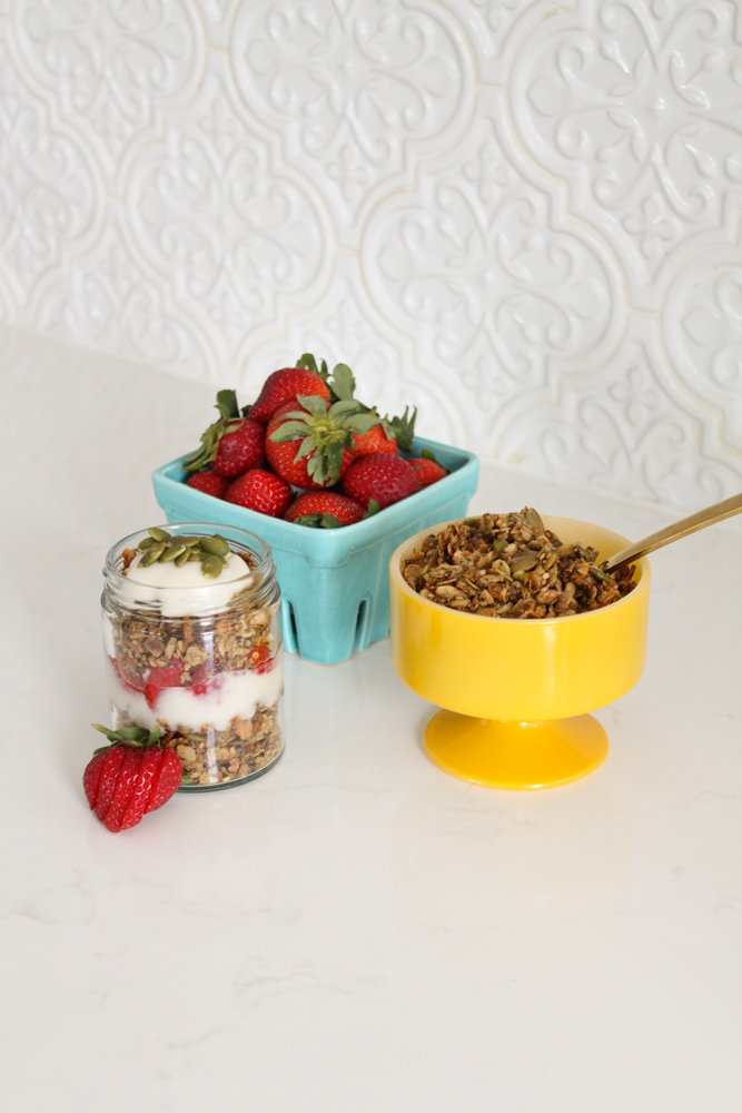 Vegan Protein Granola Recipe + Parfait (Dairy Free) Olive You Whole