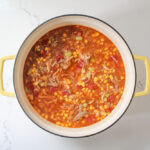 Traditional Brunswick Stew with Chicken and Pulled Pork