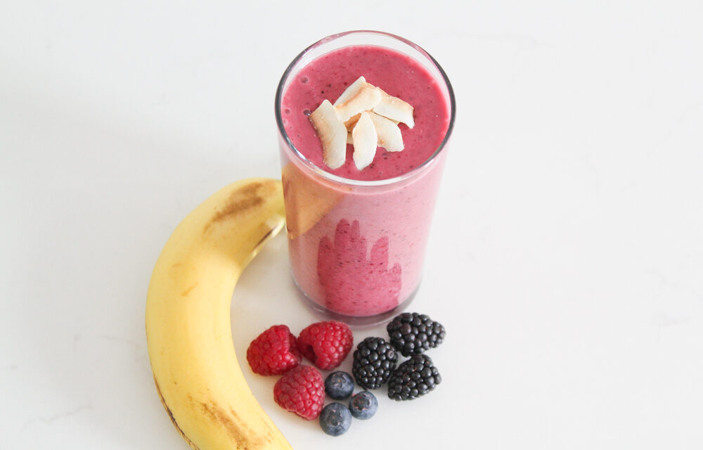 Mixed Berry Smoothie Recipe with Yogurt Alternative