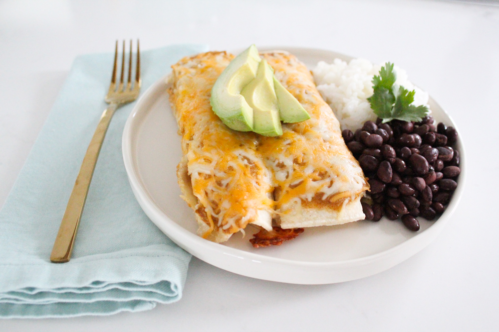 Green Chile Chicken Enchiladas Casserole