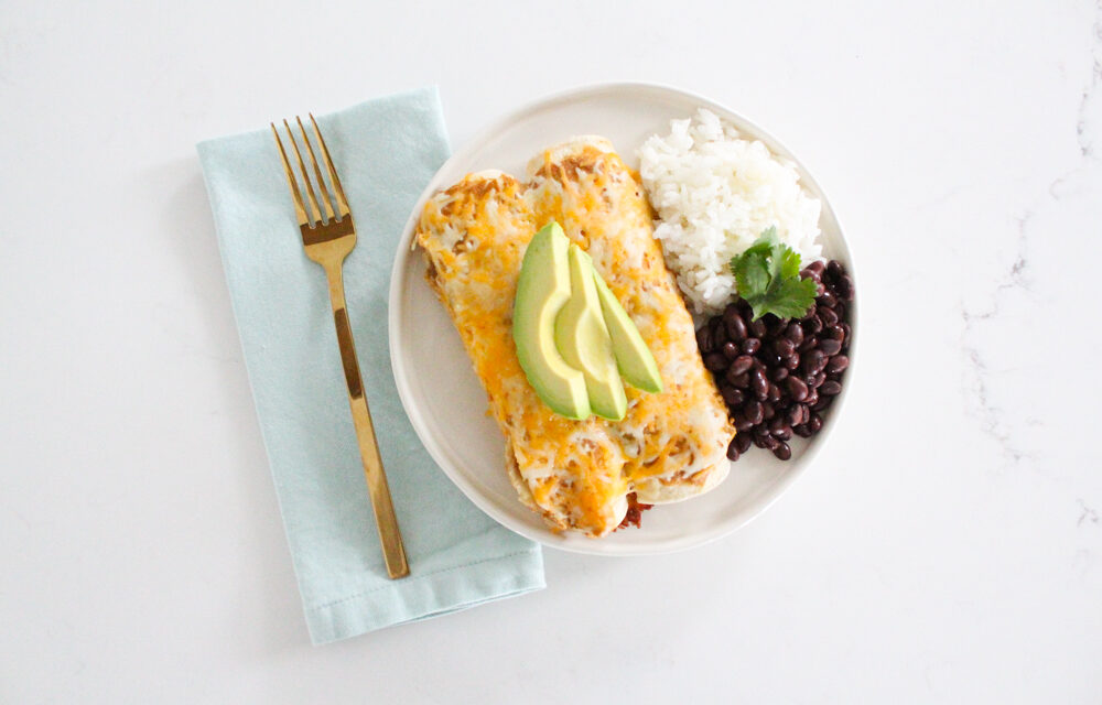 Green Chile Chicken Enchiladas Casserole