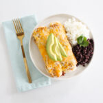 Green Chile Chicken Enchiladas Casserole-5