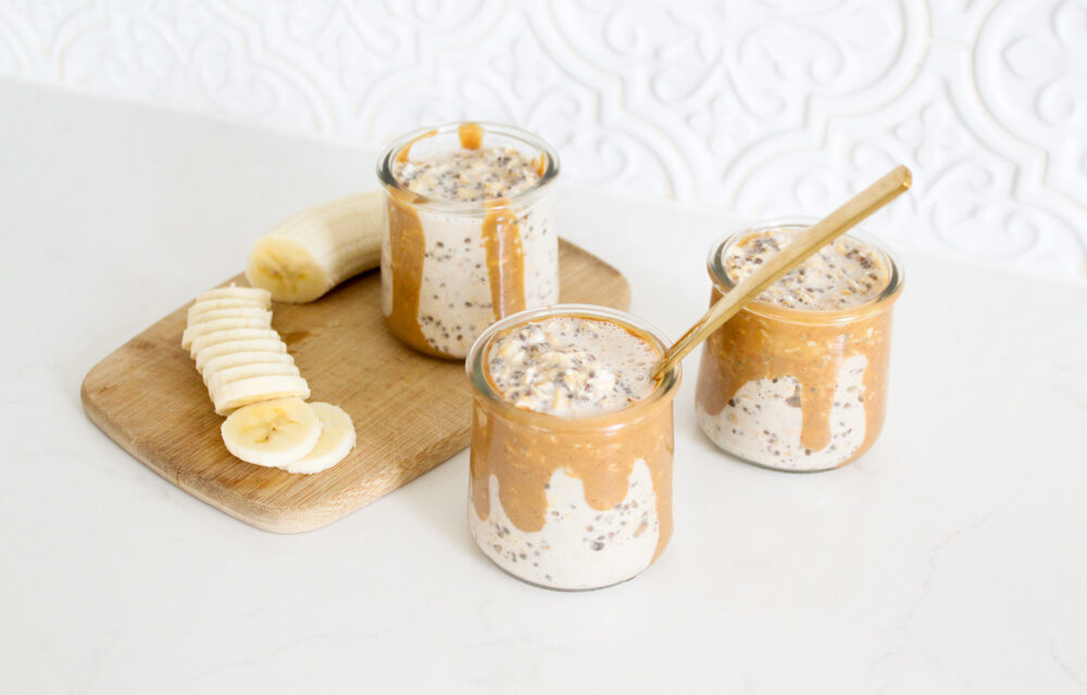 Overnight Oats with Peanut Butter (Gluten Free)