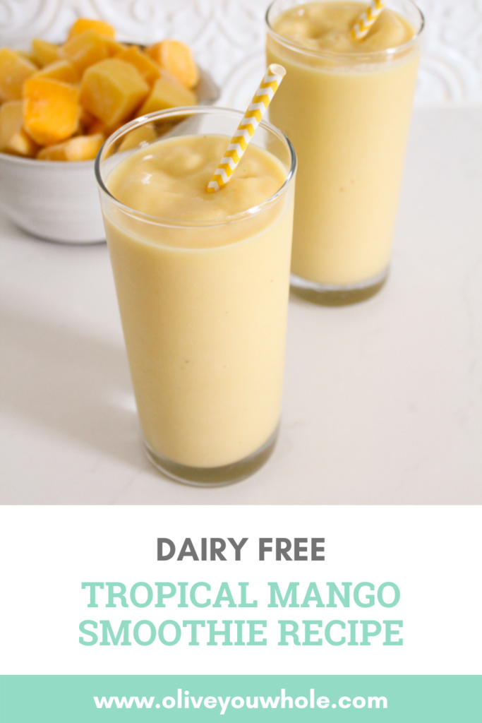 Tropical Mango Smoothie Recipe Pinterest