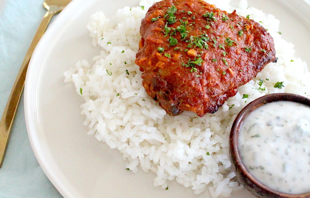 Tandoori Chicken with Rice (Gluten Free)