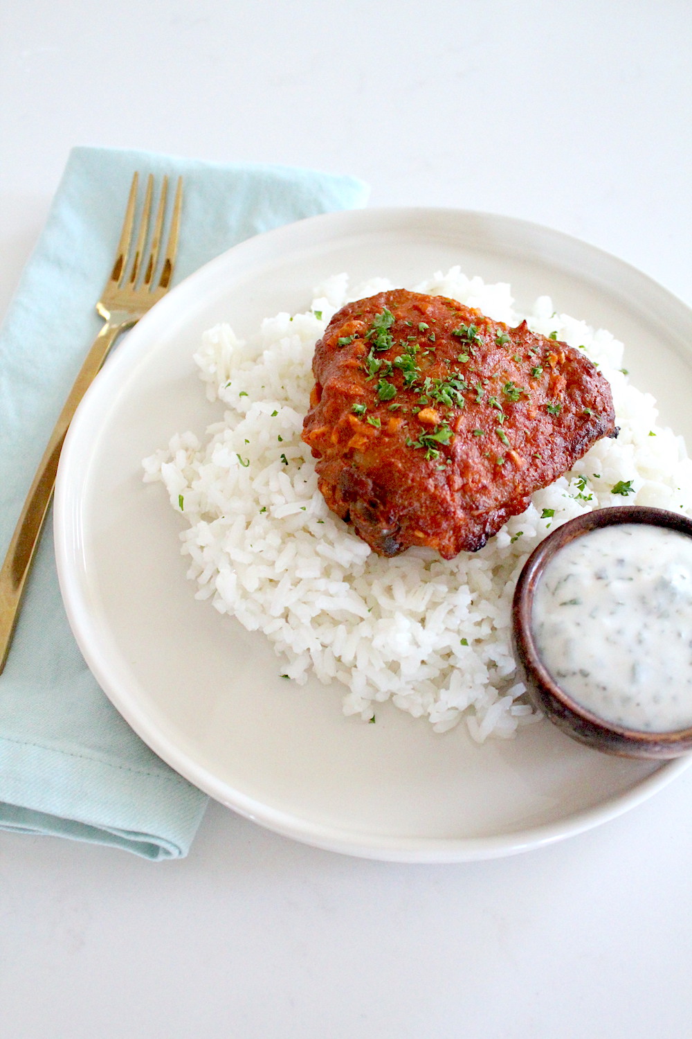 Tandoori Chicken with Rice (Gluten Free) - Olive You Whole