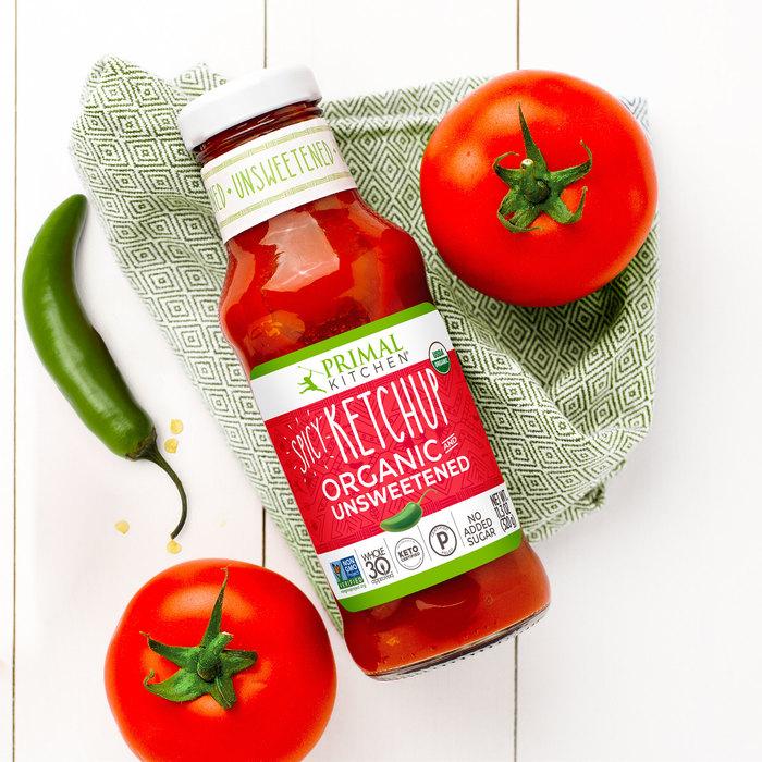Primal Kitchen Organic Unsweetened Spicy Ketchup | Whole30 Ketchup