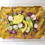 Green Chicken Enchilada Casserole