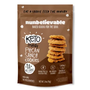 nunbelievable keto friendly pecan sandy cookies